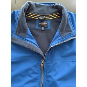 Lands' End Classic Waterproof Squall Jacket Mens XXL (50-52) Blue Fleece Lined
